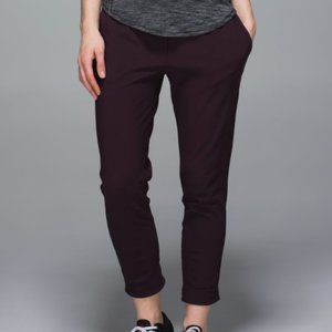 Lululemon Jet Setter Pants, Black Cherry